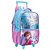 Mochila com Rodinhas Escolar Infantil Azul Frozen Disney - Imagem 2