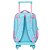 Mochila com Rodinhas Escolar Infantil Azul Frozen Disney - Imagem 3
