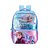 Mochila Escolar Infantil Grande Azul Frozen Disney - Imagem 1