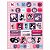 Caderno Smart Rebecca Bonbon 80 Fls 10 Matérias Preto - Imagem 2