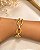 Pulseira Elos Ovais Cravejados Banhada a Ouro 18k - Imagem 1