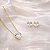 COLAR E BRINCO CORAÇÃO CRISTAL - CONJUNTO FOLHEADO OURO 1029CRISTAL - Imagem 3
