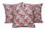 Kit 3 Capas de Almofada Rosas Delicadas - Imagem 1