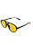 Óculos de sol 1150 Preto e Amarelo - Imagem 1