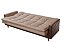 SOFA CAMA VIENA LINHO BEGE/2274 C/ KORINO MARROM/2239 LUXURY - Imagem 2