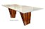 MESA MIRELA 200X100 VIDRO C/BORDA CINAMOMO - VA MOV - Imagem 1