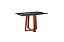 MESA PEDRO 90X90 MEL/PRETO - ART ASSENTOS - Imagem 1