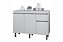 BALCAO 120 C/PT VOLLARE BRANCO - FIORELLO - Imagem 1