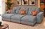 SOFA RETR GRAN BELLO 320 LIN CINZA/27 - IMPERIO - Imagem 7