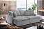 SOFA RETR SF.2360 ZOE 260CM LINHO SAT CINZA/07 - INNOVE - Imagem 4