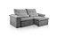 SOFA RETR SF.4250 VALENCIA 210CM VEL CINZA/526 - JC ESTOF - Imagem 2