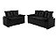 SOFA 3X2 LUG - PAMPULHA - TEC 20 PRETO - Imagem 1
