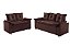 SOFA 3X2 LUG - PAMPULHA - TEC MARROM - Imagem 1