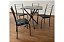 MESA RIO 70X70 TB PRATA-TP GRANITO-4 CAD ASS PRETO C/LIRIO - Imagem 2