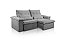 SOFA RETR VALENCIA 250CM VEL CINZA/526 - JC ESTOFADOS - Imagem 2