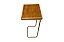 MESA APOIO LUPUS COBRE/AMADEIRADO - DELINE DECOR - Imagem 1