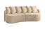SOFA LIVING ORGANICO MERLIM - BOUCLE MARFIM/621 - JC ESTOFAD - Imagem 2