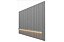 PAINEL NOBRE RIPADO C/PRAT LED 250X230 CINZA - GELIUS - Imagem 2