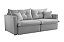 SOFA RETR LISBOA 180CM S/CX LINHO CINZA/461 - EST TEIX - Imagem 2