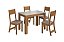CJ MESA ATLANTA 1.08 FREIJO/OFF C/4CAD LINHO/797 - INDEKES - Imagem 1