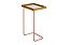 MESA APOIO LUPUS COBRE/AMADEIRADO/ESPELHO - DELINE DECOR - Imagem 1