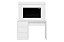 ESCRIVANINHA C/ PAINEL DOBLE BRANCO - ALBATROZ - Imagem 1