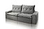 SOFA RETR LORETO 230CM VEL CINZA/526 - JC ESTOF - Imagem 1