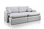 SOFA RETR OSLO S/ CX 180 LINHO CINZA/566 - JC ESTOFF - Imagem 4