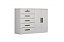COMODA CQ.1320 SPACE 5GAV 2PTS BR NEVE - NH - Imagem 1