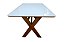 MESA CAMELIA 180X90 TP VIDRO C/BORDA CINAMOMO - VA MOV - Imagem 2