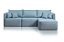 SOFA CHAISE BUZIOS 3 MOD 260 BCL AZUL/514 - JC ESTOF - Imagem 1