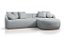 SOFA CHAISE MALTA 2 MOD 300 BCL CINZA/512 - JC ESTOF - Imagem 2