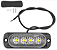 LED DE GRADE PARA PICK UP RETANGULAR - 4 LEDS - BRANCO - Imagem 1
