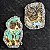 Broches de papel cachorro e gato - Imagem 1