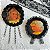 Broches vintage descanso de copo meninas - Imagem 1