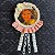 Broche vintage descanso de copo rosa - Imagem 1