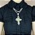 Colar vintage crochê crucifixo - Imagem 4