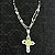 Colar vintage crochê crucifixo - Imagem 2