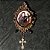 Broche vintage Hairwork - Imagem 1