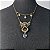 Colar vintage puxador de gaveta e gotas de lustre - Imagem 1