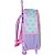 Mochila Infantil com Rodinha STITCH Roxo G - Imagem 4