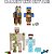 Boneco e Personagem Minecraft PACK 2  FIG. 8CM Sortido - Imagem 2