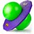 Jump BALL Pogobol ROXO/VERDE - Imagem 2