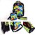Mochila Infantil com Rodinha Game OVER G Estojo+lancheira KIT - Imagem 4