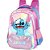 Mochila Infantil STITCH Roxa G Cetim C/PELUCIA - Imagem 3