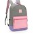 Mochila UP4YOU G Cinza C/ROSA - Imagem 1
