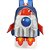 Mochila Infantil UP4YOU Foguete GD LR - Imagem 2