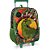 Mochila Infantil com Rodinha UP4YOU Dinossauro G Preta - Imagem 2