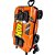 Mochila Infantil com Rodinha Hotwheels NIGHT Shifter Laranj - Imagem 4