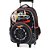 Mochila Infantil com Rodinha HOT Wheels G Preta - Imagem 3